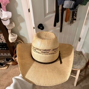 Twister Beige and Black Cowboy Hat